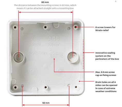 abb solar junction box|surface mounted junction box.